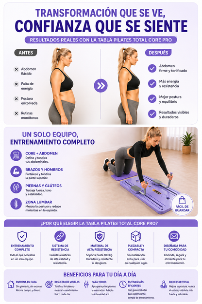 Tabla Pilates Total Core Pro™